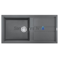 ELLECI akmens masas virtuves izlietne BEST 480 Titanium 100x51 cm