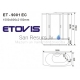 ETOVIS dušas kabīne ET-9001EC 1500x800 mm