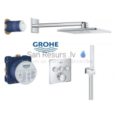 GROHE built-in thermostatic mixer with shower set SmartControl Perfect Rainshower 310