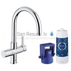 GROHE kitchen faucet with filter Blue PURE