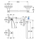 GROHE set of accessories Essentials New Master 4 in 1 (Chrome)
