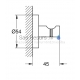 GROHE крючок для полотенец Essentials New (Brushed Hard Graphite)