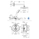 GROHE built-in thermostatic shower faucet Precision Trend with shower set