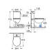 GROHE WC унитаз BauCeramic Rimless с крышкой Soft Close (горизонтальный выход)
