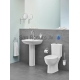 GROHE WC унитаз BauCeramic Rimless с крышкой Soft Close (горизонтальный выход)