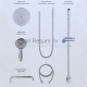 GROHE dušo sistema su jungikliu NEW TEMPESTA RUSTIC 200