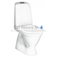 Gustavsberg WC унитаз 1500 Nautic Hygienic Flush 2/4l (вертикальный выход) с стандартной крышкой