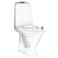 Gustavsberg WC унитаз 1510 Nautic Hygienic Flush 2/4l (горизонтальный выход) с крышкой Soft Close