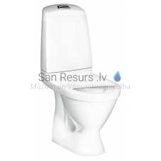 Gustavsberg WC унитаз 1510 Nautic Hygienic Flush 2/4l (горизонтальный выход) без крышкой
