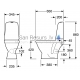 Gustavsberg WC унитаз 1510 Nautic Hygienic Flush C+ 2/4l (горизонтальный выход) с крышкой Soft Close