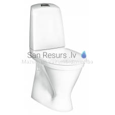 Gustavsberg WC унитаз 1546 Nautic Hygienic Flush 2/4l (вертикальный выход) с стандартной крышкой