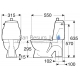 Gustavsberg WC детский унитаз 305 Nordic 6l (вертикальный выход) с стандартной крышкой