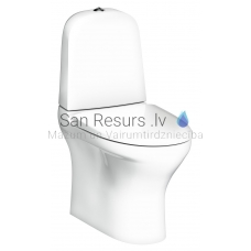 Gustavsberg WC унитаз 8300 Estetic C+ 2/4l (горизонтальный выход) с крышкой Soft Close