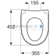Gustavsberg Nautic/Nautic Hygienic Flush крыжка унитаза жесткая
