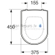 Gustavsberg Artic/5G84 Hygienic Flush Soft Close klozeto dangtis