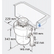 InSinkErator Evolution 100 pārtikas atkritumu smalcinātājs 1.005 ml