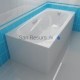 Bath ALMA 170X75 with handles in white steel