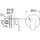 Built-in shower mixer Deep