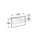 Roca In-Wall PL1 Dual flush кнопка, хром