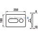 Modul pl8 dual flush nuleidimo klavišas