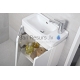 Bathroom vanity unit CUBITO-N 45, without washbasin, white, two doors