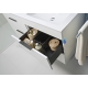 Cube spintelė su praustuvu, balta, 1200x430 mm, h=607 mm, 4A