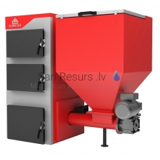 KLIMOSZ granulinis katilas IRON EKO 15 (12kW) L/R su bunkeriu 195L