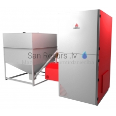 KLIMOSZ granulinis katilas DUOPELET NG INDUSTRIAL  55kW L/R su bunkeriu 900L