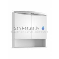 Veidrodinė spintelė ROMEO E60 su apšvietimu. Dydis: 610x598x250 mm