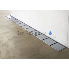 Ravak 10° dušas notekkanāls pie sienas no nerūsējošā tērauda 1050 mm