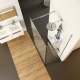 Ravak душевой уголок WALK IN Corner 120/80 v.200 черный + прозрачное стекло