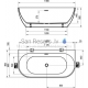 RAVAK acrylic bathtub Freedom W 166x80 cm