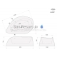 PAA acrylic bathtub ORGANIC 2210x1350x730