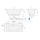 PAA SILKSTONE vanna DECO SHAPE RE 1700-2000x825x630
