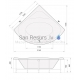 PAA acrylic bathtub RUMBA 1570x1570x655
