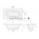 PAA SILKSTONE vanna DECO SHAPE 1660-1800x725-850x630
