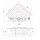 PAA akrila vanna BOLERO 1450x1450x685