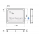 PAA LARGO NEW 90X110 душевой прямоугольный поддон с панелью 900x1100