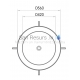 PAA SILKSTONE раковина ROUND PLUS 560