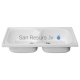 POLIMAT acrylic kitchen sink ZD-40 40x80