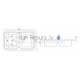 POLIMAT acrylic kitchen sink ZD-79 79x48