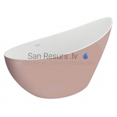 POLIMAT brīvi stāvoša akrila vanna ZOE 180x80 (rozā) + sifons