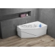 POLIMAT acrylic asymmetric bathtub MARIKA 140x80 (right/left)