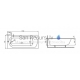 POLIMAT acrylic rectangular bathtub CLASSIC 170x75