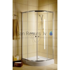 RADAWAY dušas kabīne CLASSIC A 185x80x80 Chrome + brūns stikls