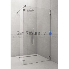 RADAWAY sānu siena EUPHORIA WALK-IN SV 200x30 Chrome + caurspīdīgs stikls