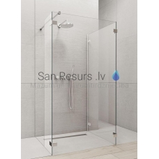 RADAWAY sānu siena EUPHORIA WALK-IN V5 200x 80 Chrome + caurspīdīgs stikls