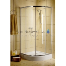 RADAWAY dušas kabīne CLASSIC A 185x80x80 Balts + brūns stikls