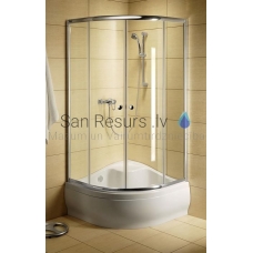 RADAWAY dušas kabīne CLASSIC A 170x80x80 Balts + brūns stikls