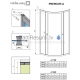 RADAWAY dušas kabīne PREMIUM A 170x80x80 Chrome + brūns stikls